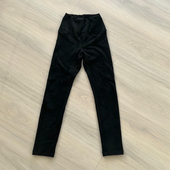 Aritzia Wilfred xxs suede black leggings - Picture 1 of 3